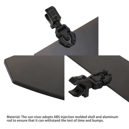 1.5"–2" UTV Sun Visor for Roll Bars with Mounting Hardware