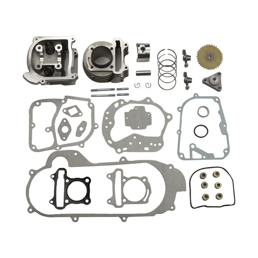 GOOFIT Big Bore Cylinder Rebuild Kit for GY6 50cc 139QMB Racing Scooter Parts 64mm Valve