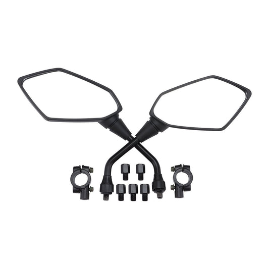 10mm Side View Mirrors with M8 Adapters for ATV Scooter | ZF001-185