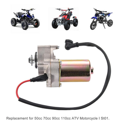 12-Tooth Starter Motor for Chinese 50cc 70cc 90cc 110cc ATV Dirt Bike