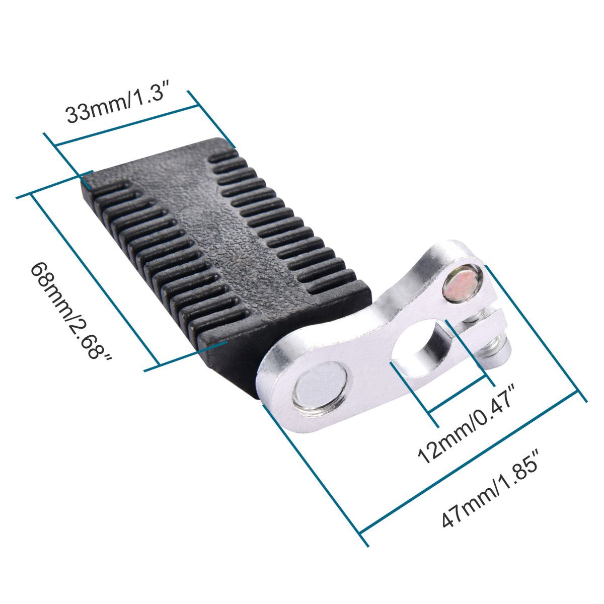 12mm Foot Pegs Pedals for 43cc 47cc 49cc Mini Pocket Dirt Bike