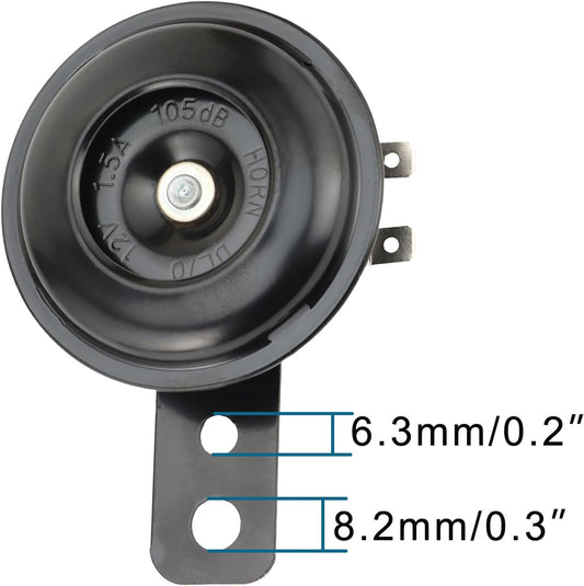 12V 105dB Universal Motorcycle Car Horn | 1.5A Weather-Resistant