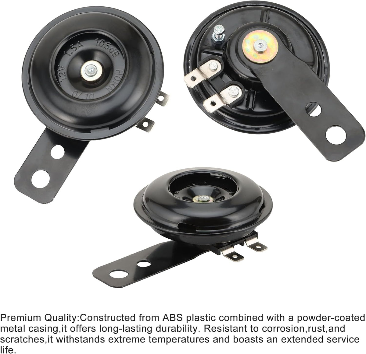 12V 105dB Universal Motorcycle Car Horn | 1.5A Weather-Resistant