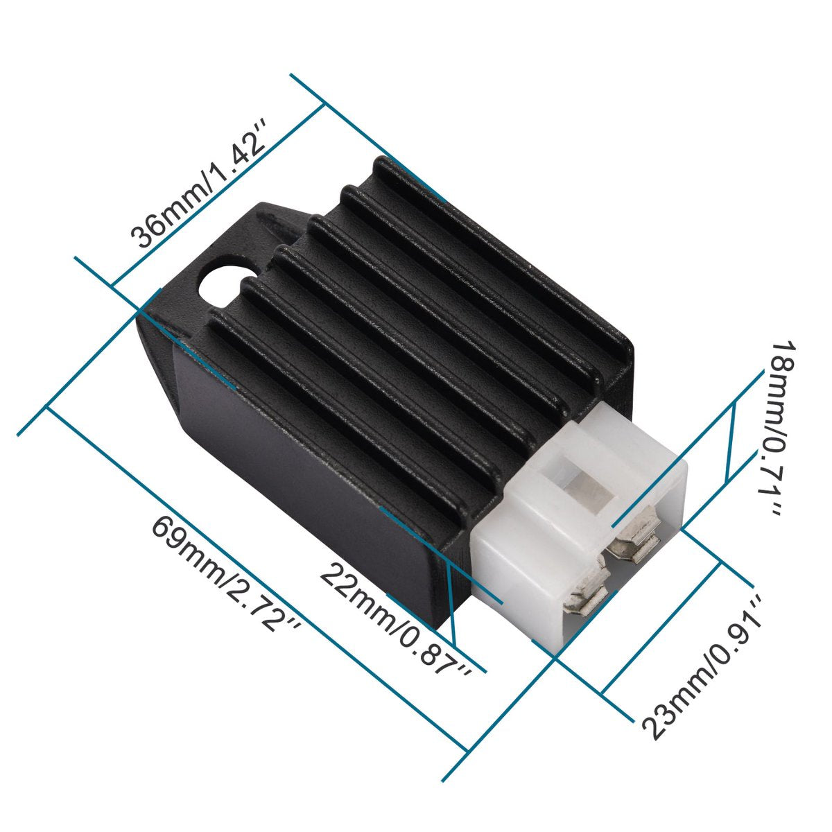 12V 4-Pin Voltage Regulator Rectifier for 50cc–125cc ATV Scooter Go Kart