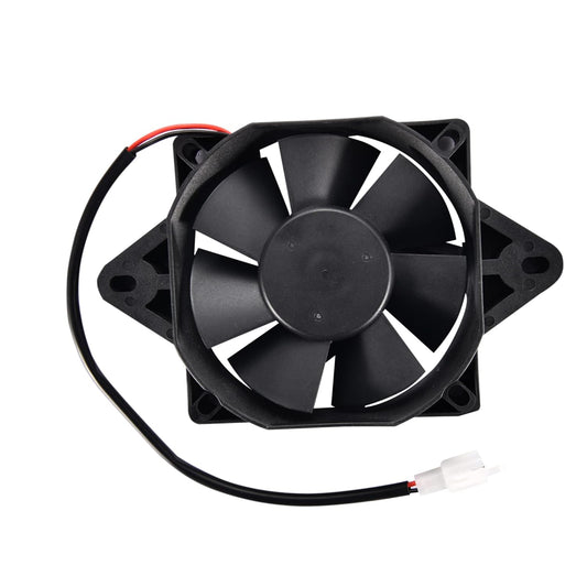 12V Square Radiator Cooling Fan for 200cc 250cc ATV Dirt Bike Go Kart