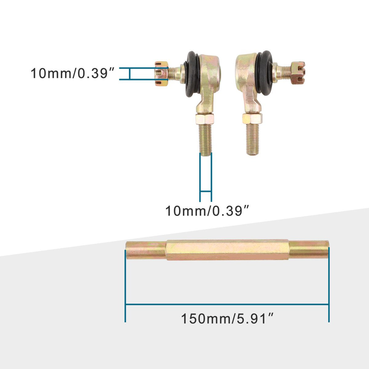 150mm Tie Rod Assembly for 50cc-250cc ATV Four Wheeler Quad
