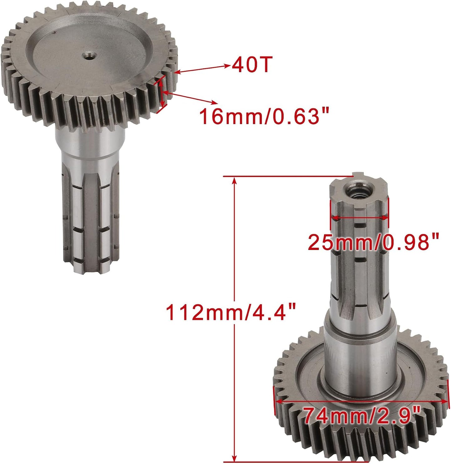 17T Transmission Output Shaft for GY6 200cc ATV Quad