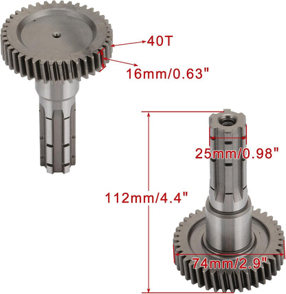 17T Transmission Output Shaft for GY6 200cc ATV Quad