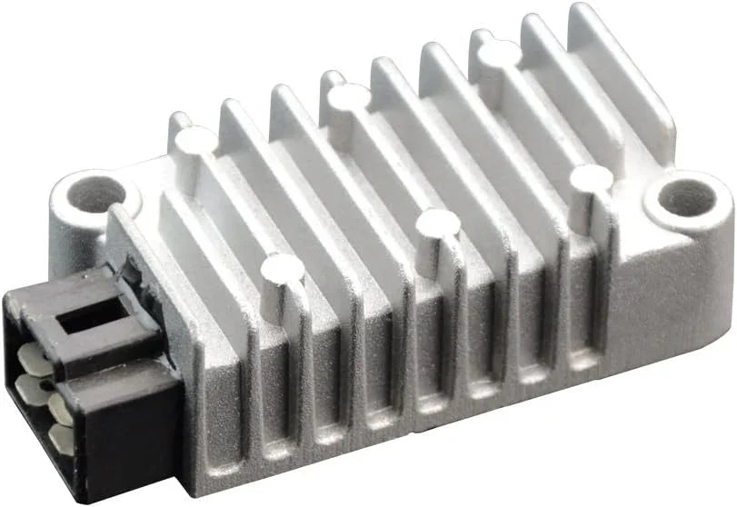 Motorcycle voltage regulator rectifier for Yamaha XJ600 Diversion, silver finned with connector