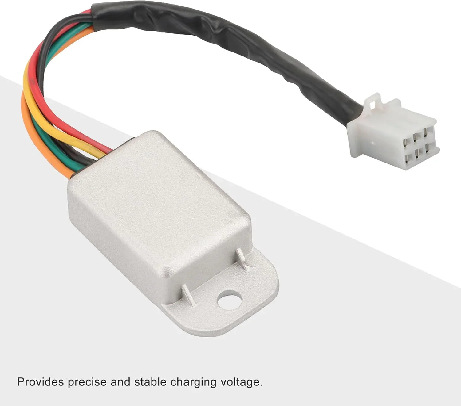 Motorcycle regulator rectifier with multi-color wires and connector plug for Honda XL125 CB125S