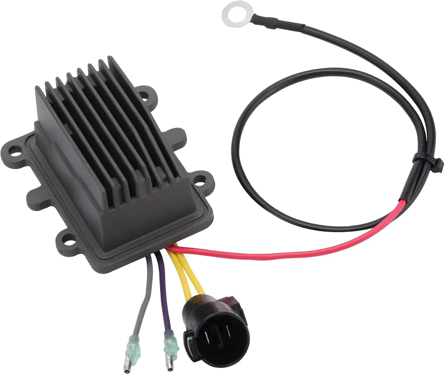 Outboard voltage regulator rectifier with wires and connector for Johnson Evinrude 105-175HP