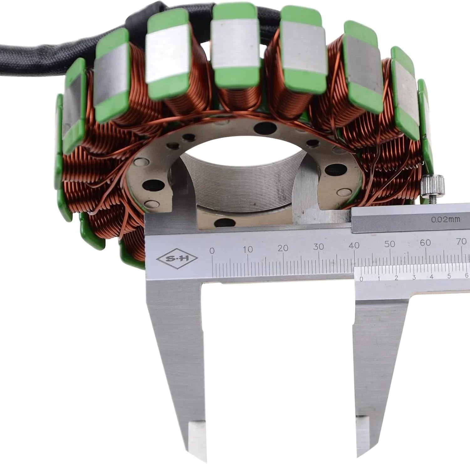 Honda CB400 Super Four NC31 stator replacement measured with caliper