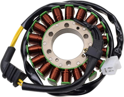 Motorcycle stator coil for Honda CB400 Super Four NC31 with copper windings and wiring connectors