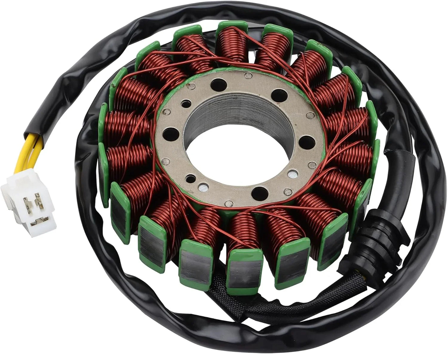 Honda Magna V45 motorcycle stator with copper coils and wiring harness