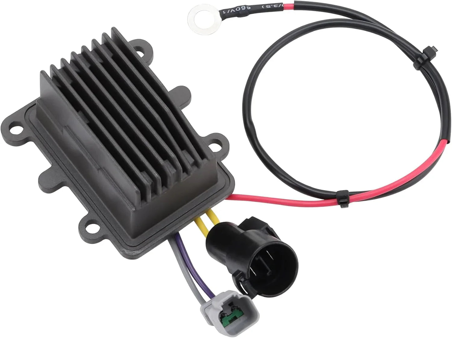 Rectifier regulator for Johnson Evinrude 90-115HP outboard engines, wiring visible