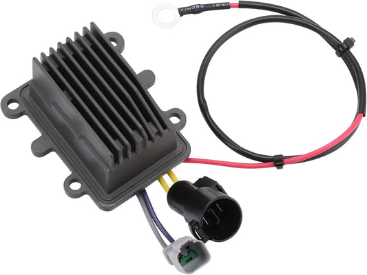 Rectifier regulator for Johnson Evinrude 90-115HP outboard engines, wiring visible
