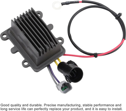 Rectifier regulator with cooling fins and wiring for Johnson Evinrude 90-115HP outboard motor.