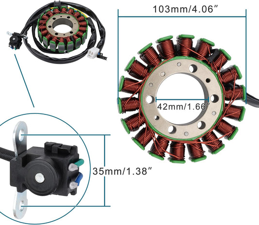 GOOFIT Stator à 18 bobines pour Suzuki VZ800 Marauder 1997-2004 32101-48E00