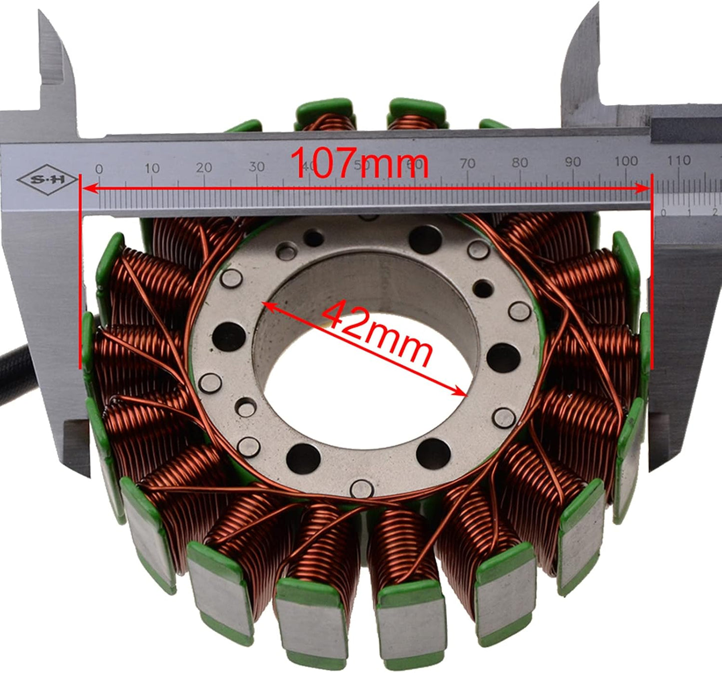 GOOFIT 18 Spulen 3 Draht Stator für Honda VFR800 F1 1998-2001 Magnetgenerator
