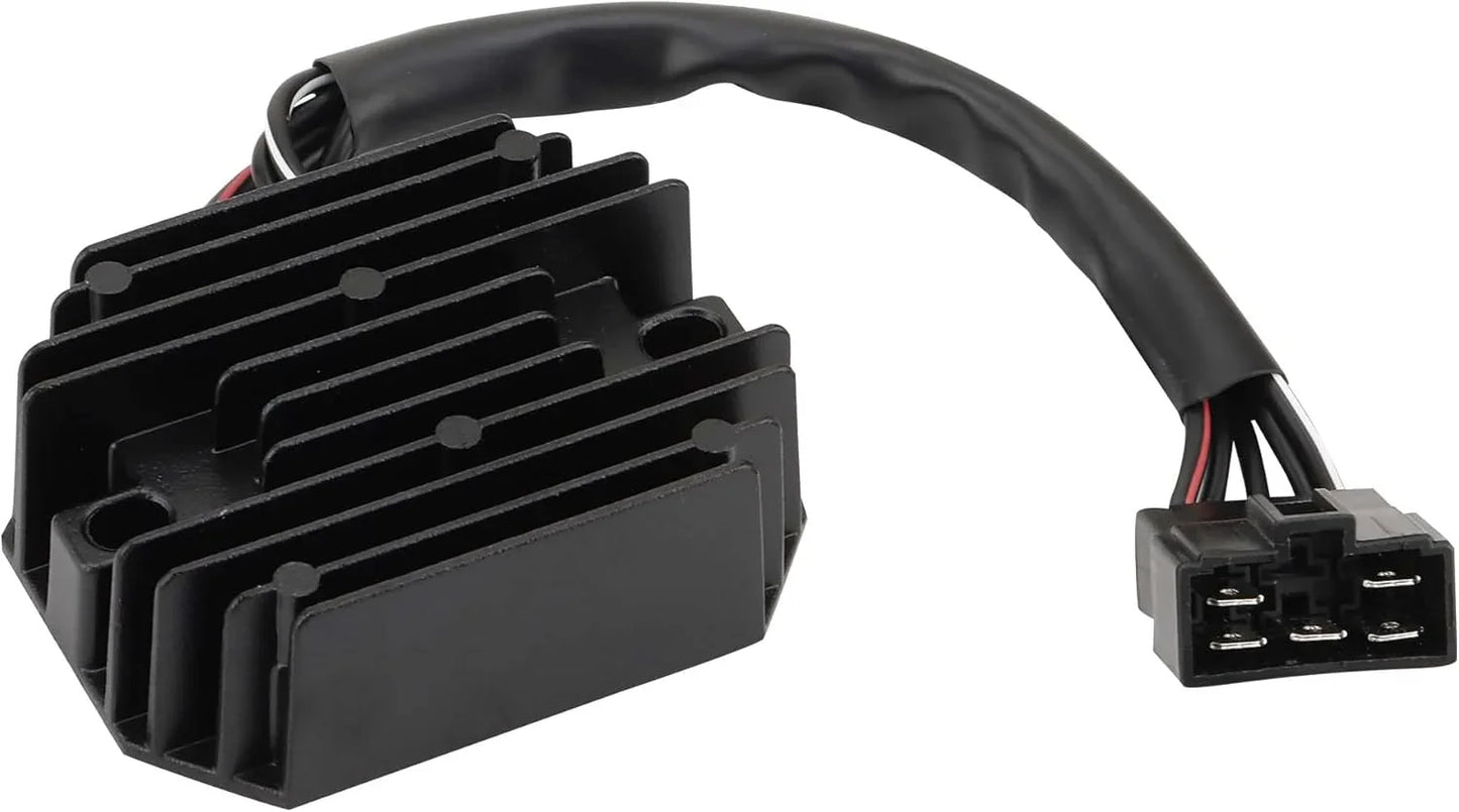 Suzuki Burgman AN250 AN400 rectifier regulator with black cooling fins and wire harness