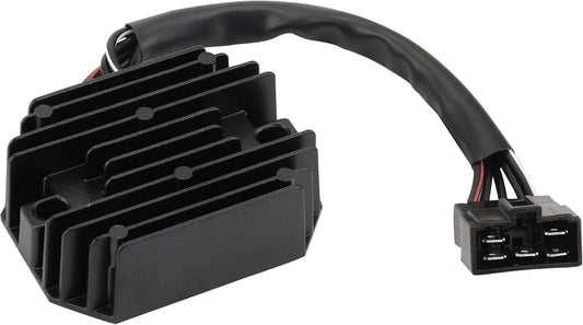 Suzuki Burgman AN250 AN400 rectifier regulator with black cooling fins and wire harness
