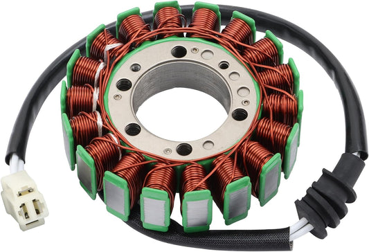 GOOFIT Stator magnéto 18 bobines 3 fils pour Yamaha YZF R6 1999-2002 5EB-81410-00-00