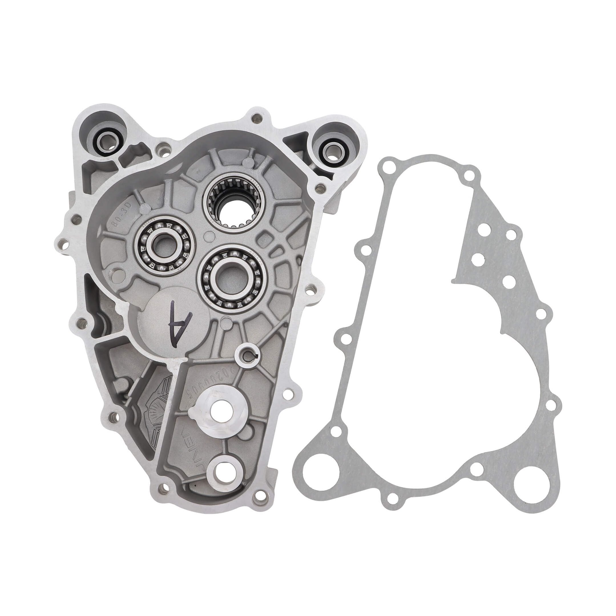 GOOFIT Motorcycle Crankcase Cover with matching gasket Replacement for GY6 Scooter
