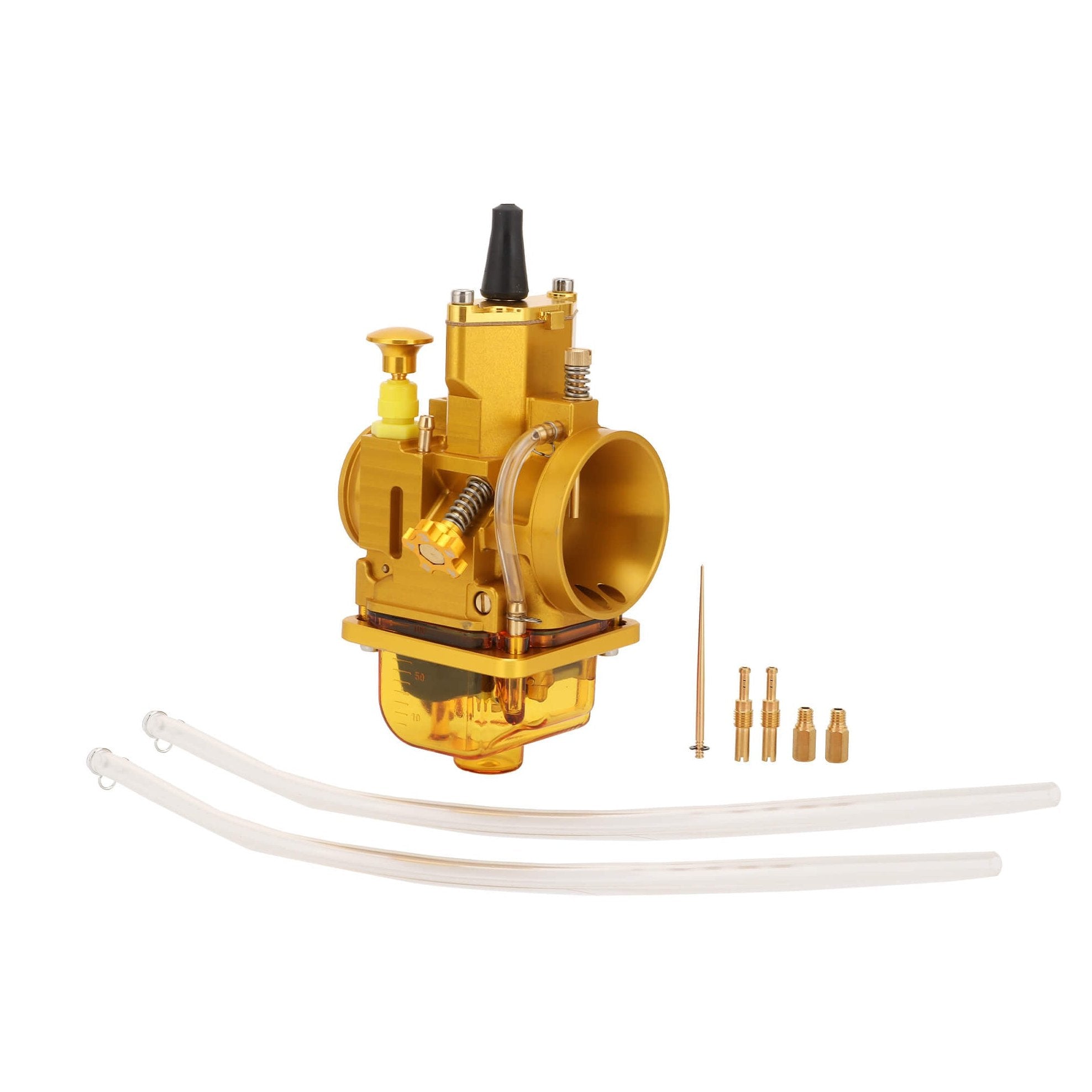 GOOFIT 28mm-34mm Gold Carburetor CNC Integrated Carb Replacement for PWK PWK28-34 125cc 200cc 250cc 300cc DirtBike Go Kart ATV UTV Scooter