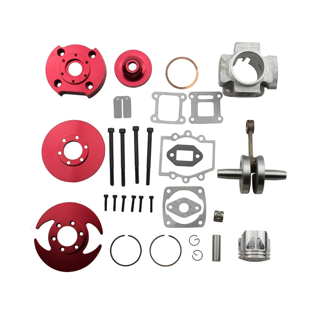 GOOFIT 44mm Big Bore 53cc 54cc Top End Kit for 2 Stroke 47cc 49cc Engine Mini Quad Pocket Bike