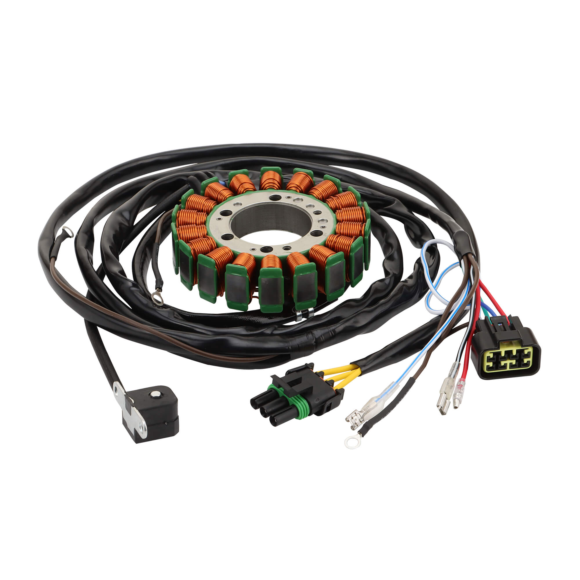 GOOFIT 18 Coil 11 Wire Generator Magneto Stator Ignition Coil Replacement for Polaris Trail Blazer 330 Intl 2010-2013 Trail Boss 330 Intl 2010 2011 2012 2013 OEM 3090278