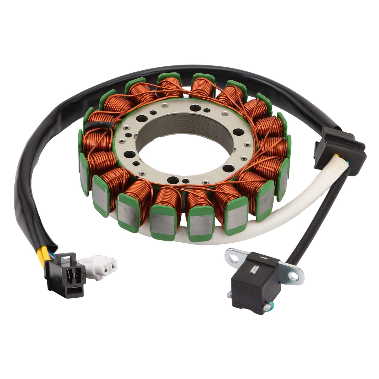 GOOFIT 18 Coil 4 Wire Generator Magneto Stator Ignition Coil Replacement for Arctic 700 GT TRV 550 Thundercat 555 1000 XT TRV700 TRV1000 TBX700 0802-041