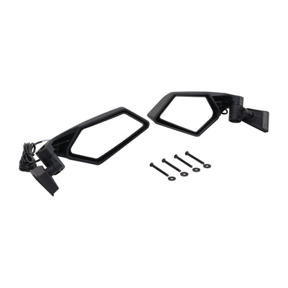 GOOFIT X3 UTV Side Mirrors with LED Turn Signal Indicator Position Lights Double Sided Rear View Mirror 360°Adjustable Replacement for Maverick X3 Max 4x4 RS DS MR RC Turbo R RR 2017-2022