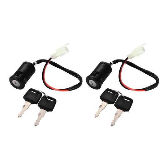 GOOFIT 2 Wire Ignition Key Switch Lock Replacement for Electric Trike and Scooter Golf Carts Bikes