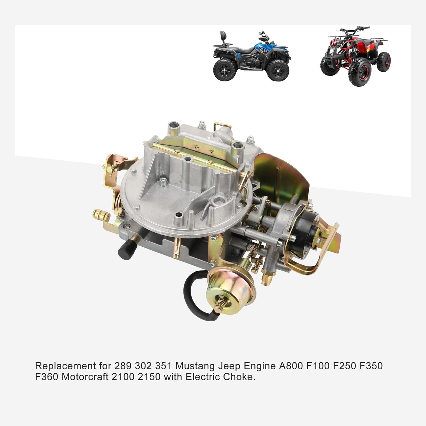 2 Barrel Carburetor For Mustang Jeep Engine F100 F250 F350 F360