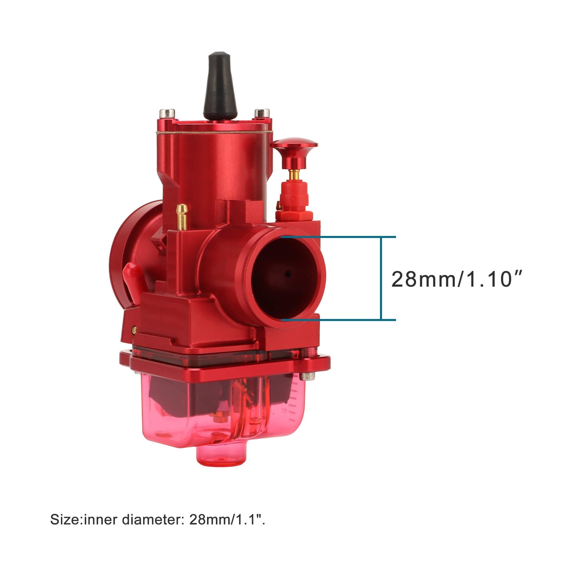 GOOFIT CNC Motorcycle PWK 28-34mm Racing Carburetor Replacement for 125-300cc ATV UTV Dirt Pit Bike Scooter Red