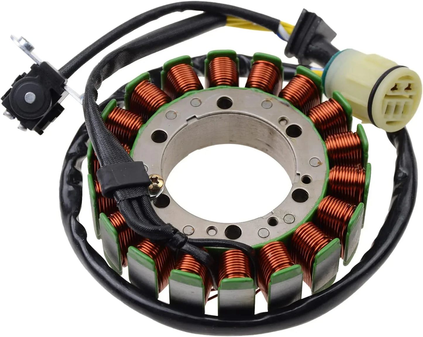 Aprilia SL1000 Falco motorcycle magneto stator replacement with copper coils and connector