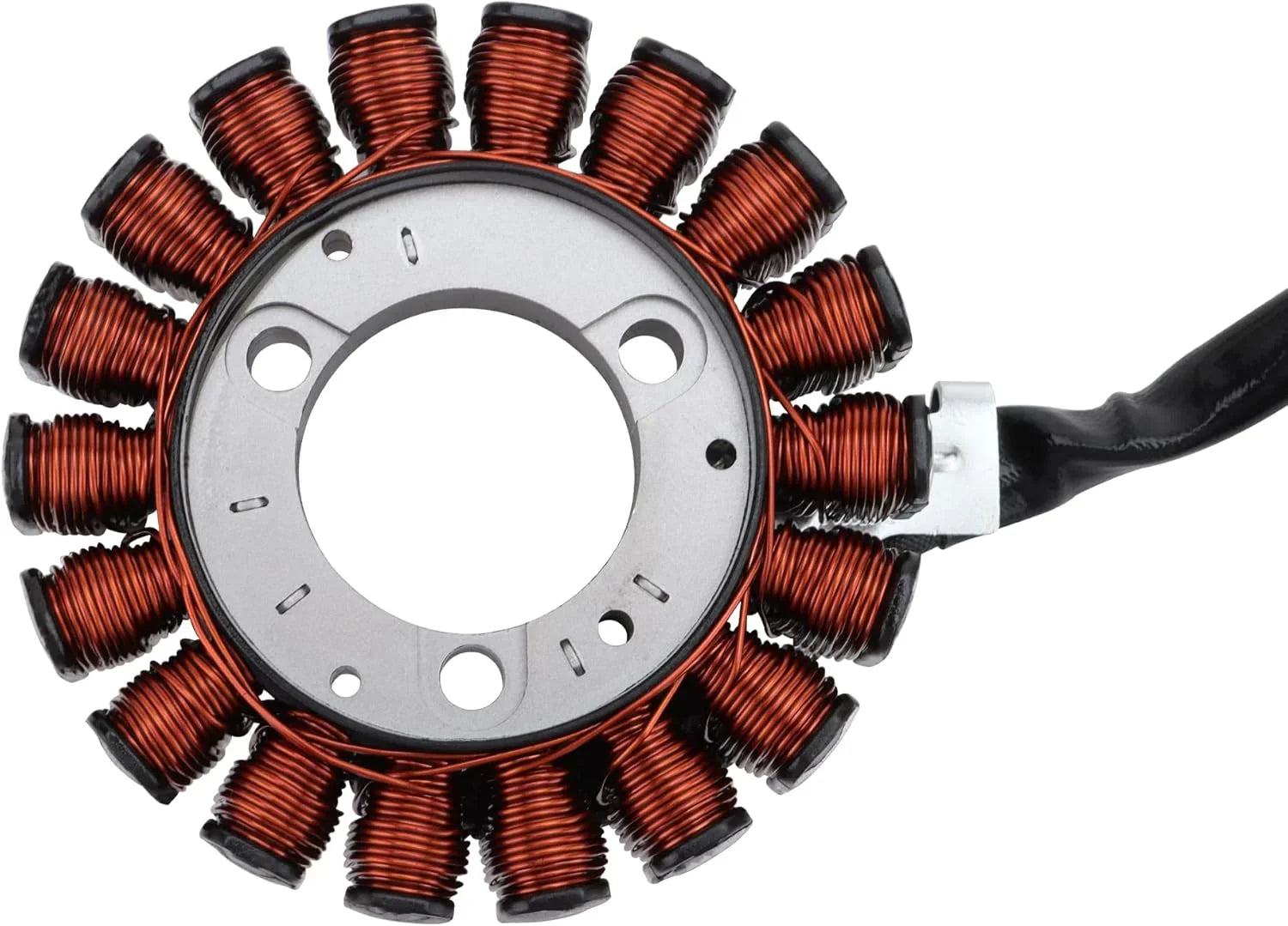 Honda TRX350 Rancher 350 stator replacement part with copper coil wiring, close-up view