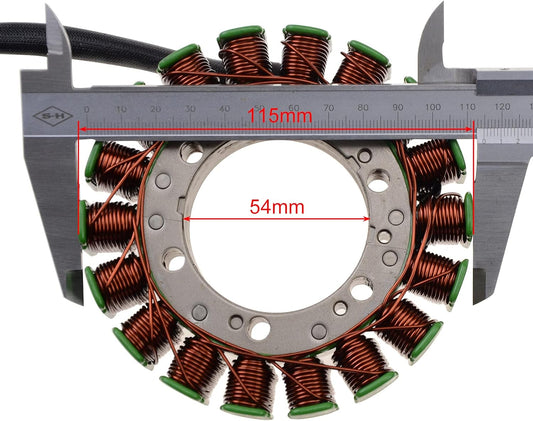 GOOFIT Stator magnéto 18 bobines 3 fils pour générateur ETV1000 Caponord 1000R 2001-2009