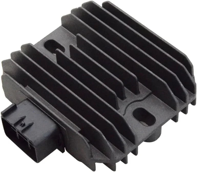 Kawasaki Ninja motorcycle regulator rectifier with black fins and connector