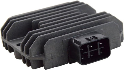 Motorcycle regulator rectifier for Kawasaki Ninja 300 650 Z750 Z1000, black, with fins