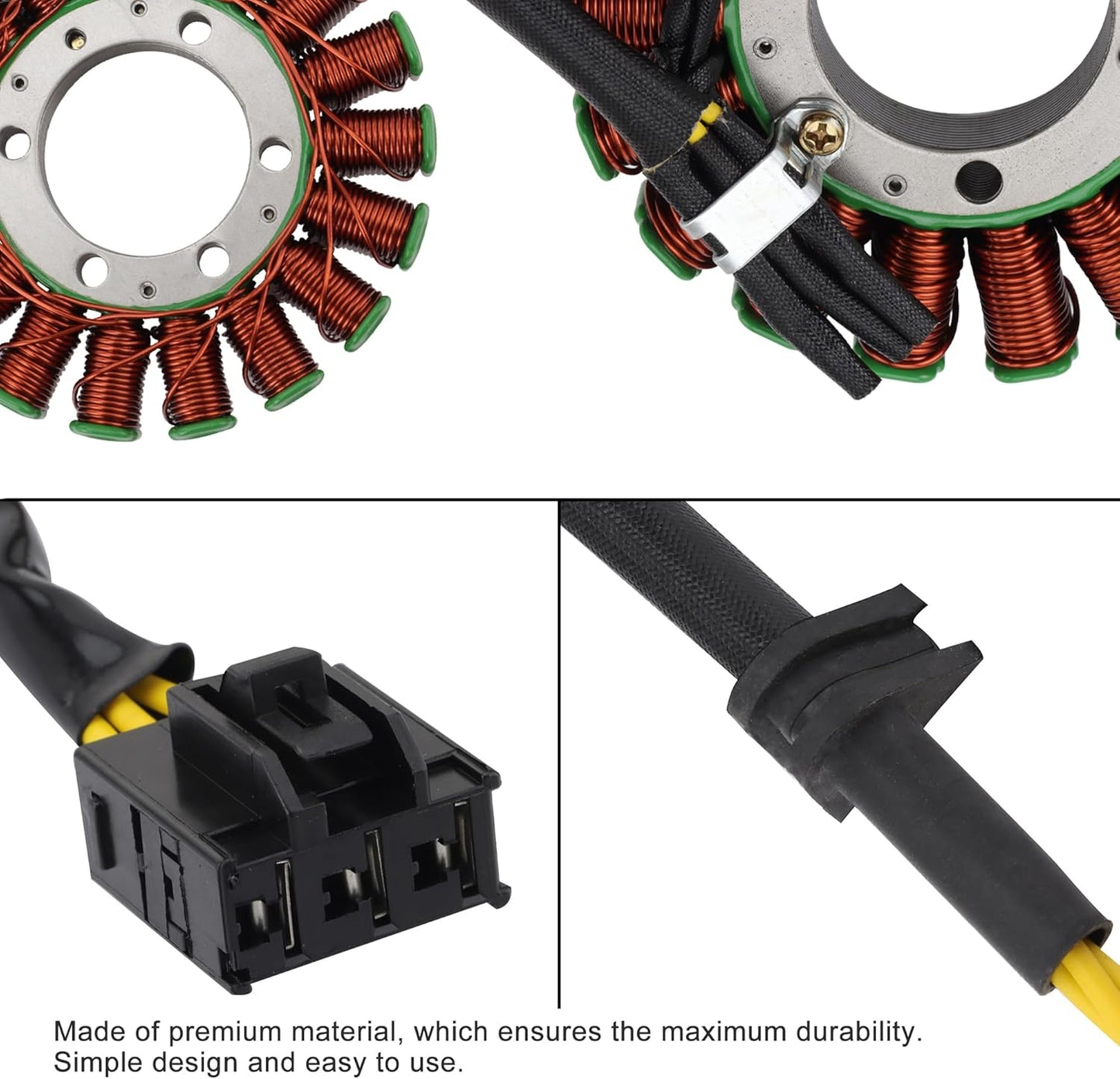 GOOFIT 18 Spulen 3 Draht Magnetzündungsgenerator Stator für Honda CBR1000 2004-2007
