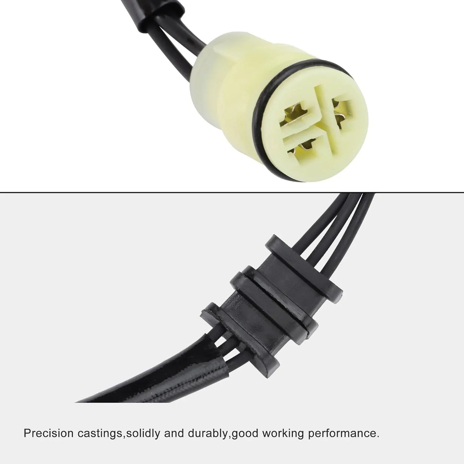 Replacement stator wiring connectors for Kawasaki KFX700 KVF650 KVF750, close-up detail view.