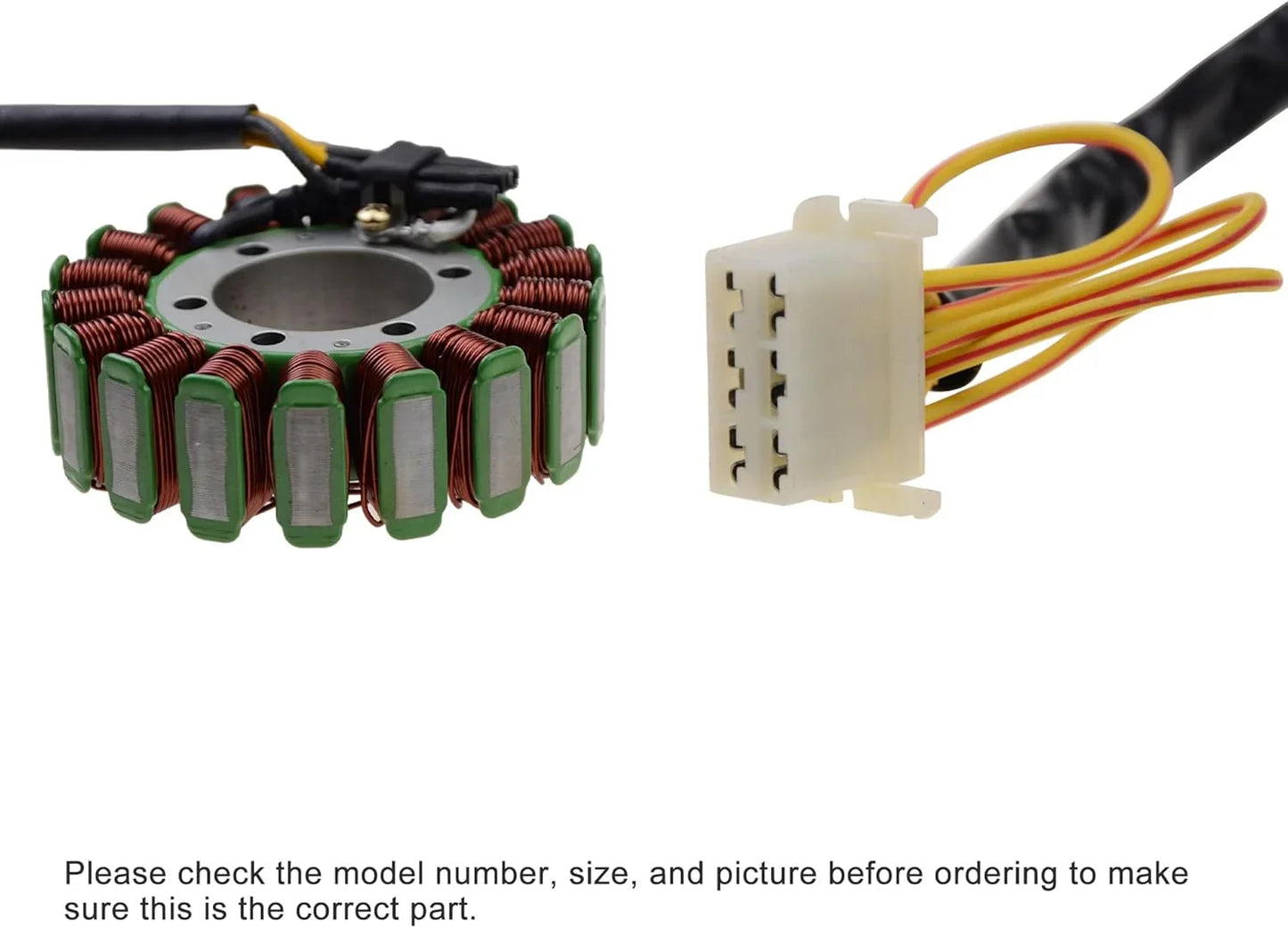 Polaris Ranger 700 XP magneto stator replacement with wiring harness and connector.