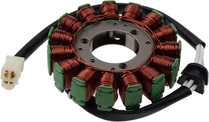 Motorcycle magneto stator replacement for Suzuki GSX-R1000, copper windings, connector plug