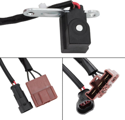 Piaggio 400 500 stator wiring harness with connectors and mounting bracket, motorcycle part