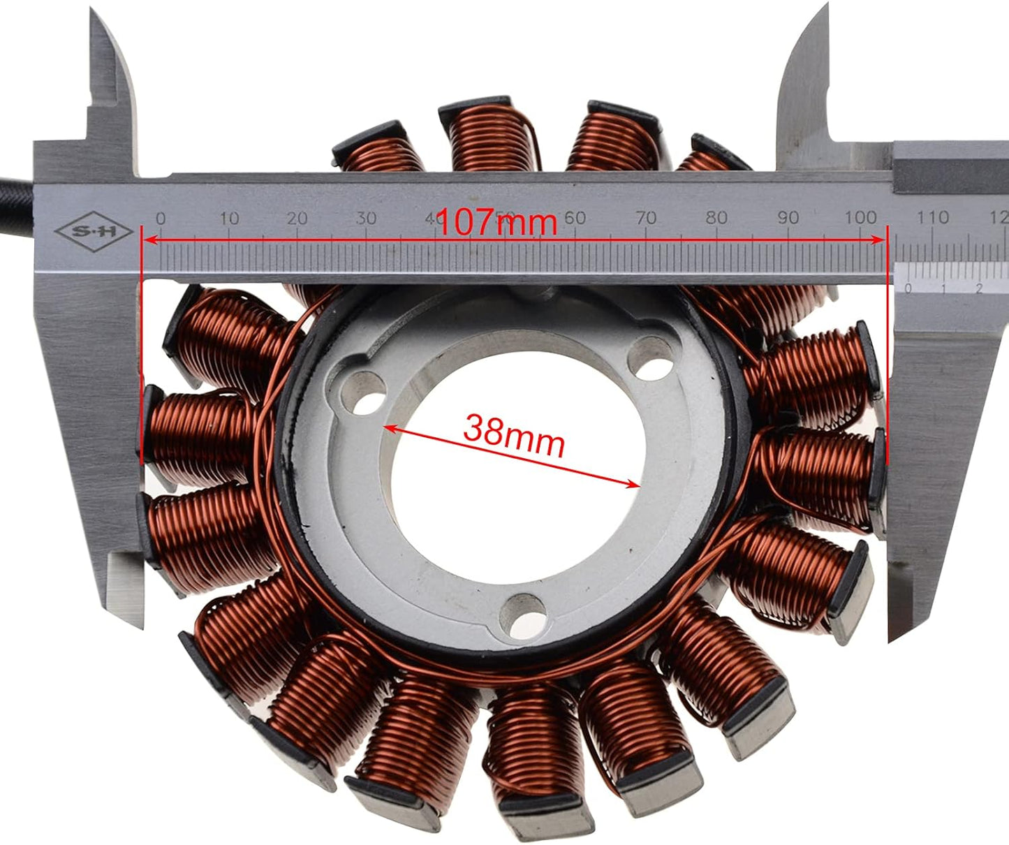 GOOFIT 18 Spulen 3 Draht Magnetzündung Stator für Suzuki GSX600 2006-2014 Zündgenerator