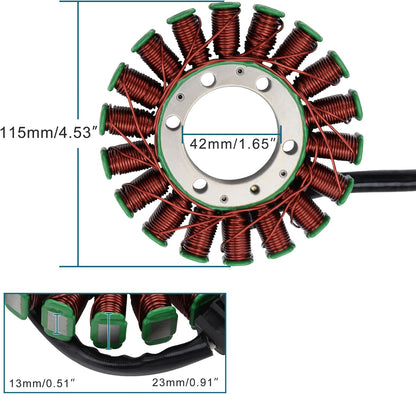 GOOFIT Stator Magnéto à 18 Bobines pour Yamaha YZF R6 2006-2014 Générateur d'Allumage