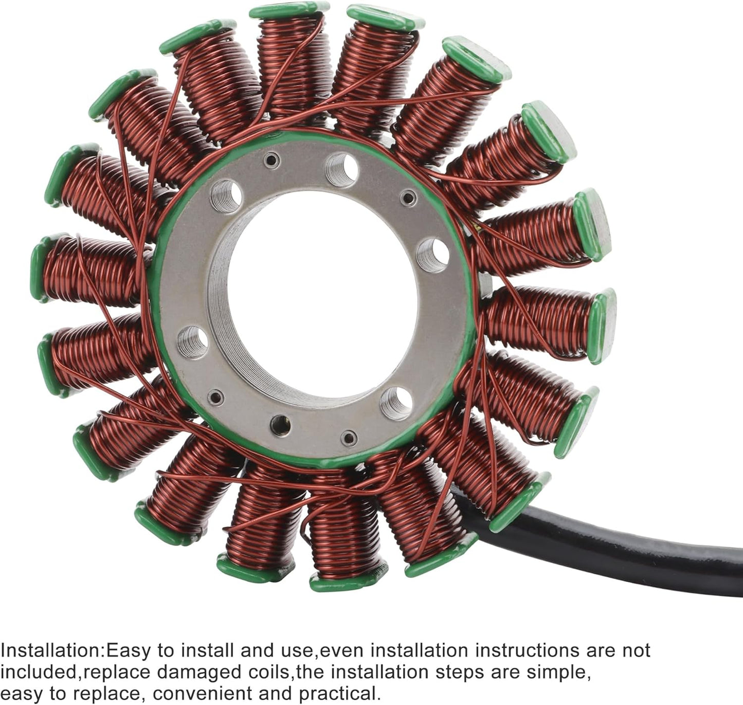 GOOFIT Stator Magnéto à 18 Bobines pour Yamaha YZF R6 2006-2014 Générateur d'Allumage