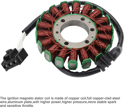 GOOFIT Stator Magnéto à 18 Bobines pour Yamaha YZF R6 2006-2014 Générateur d'Allumage