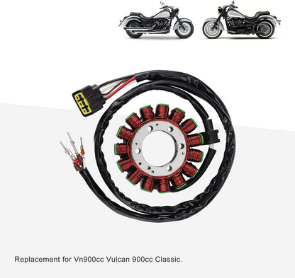 GOOFIT 15 Coil Magneto Stator for Kawasaki VN900 Vulcan 900 Classic Ignition Generator